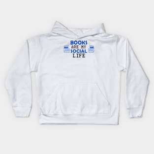 Books Face Mask Kids Hoodie